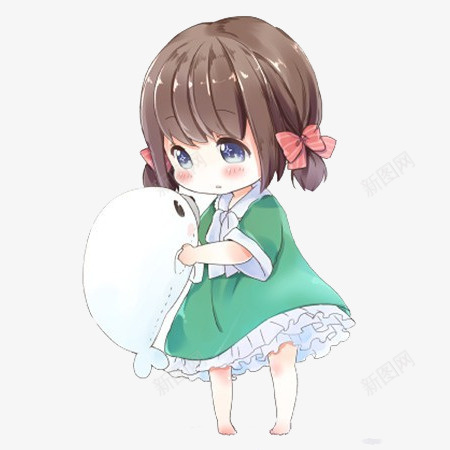 Q版卡通女孩psd免抠素材_新图网 https://ixintu.com q版 卡通 女孩 插画