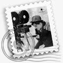 Chaplin卓别林认为不同的邮票高清图片