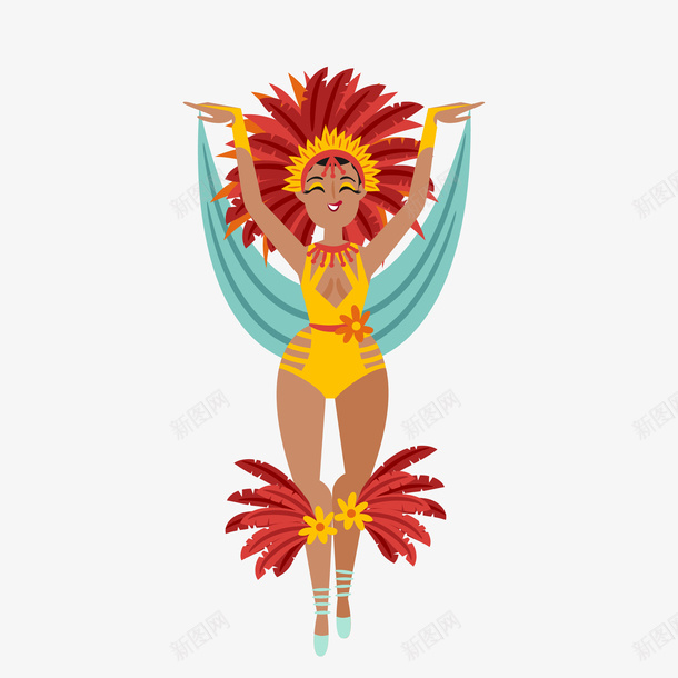 跳舞的巴西女人矢量图eps免抠素材_新图网 https://ixintu.com 女人 巴西 巴西国家 巴西女人 跳舞 跳舞的女人 矢量图