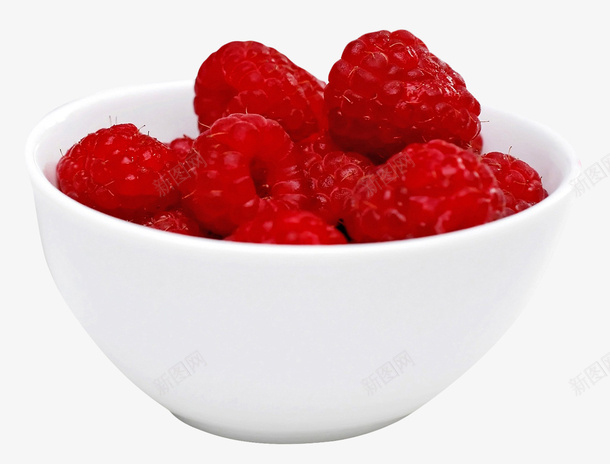 碗里的树莓png免抠素材_新图网 https://ixintu.com 树莓 白色 白色的 白色的碗 碗里的树莓 红莓