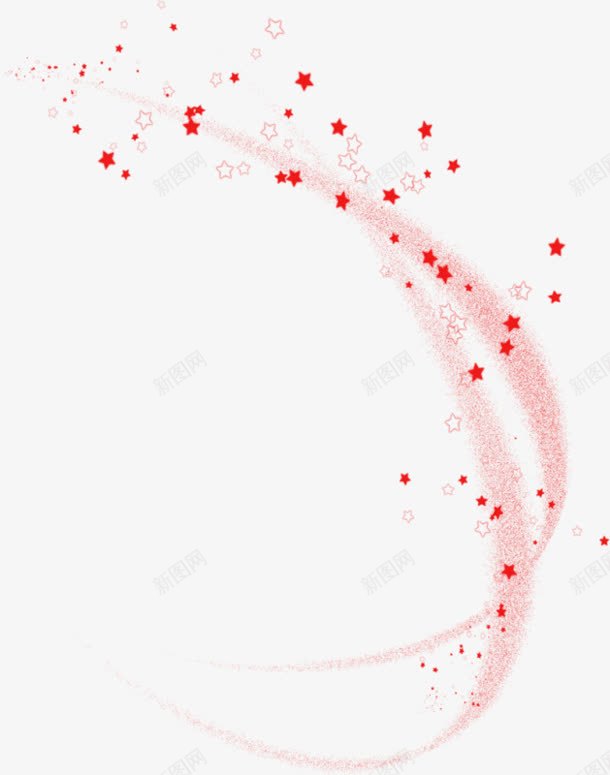 红色星星光效海报png免抠素材_新图网 https://ixintu.com 星星 海报 红色