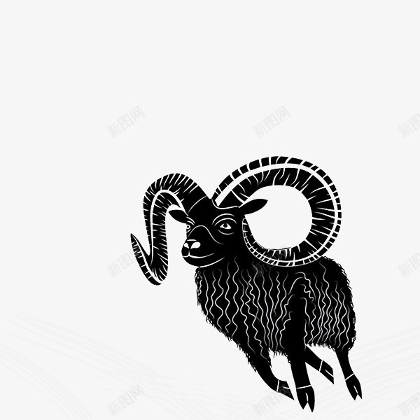 羊的剪影png免抠素材_新图网 https://ixintu.com 剪影 宣传 时尚 装饰