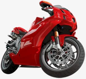 红色摩托车png免抠素材_新图网 https://ixintu.com 摩托车 红色