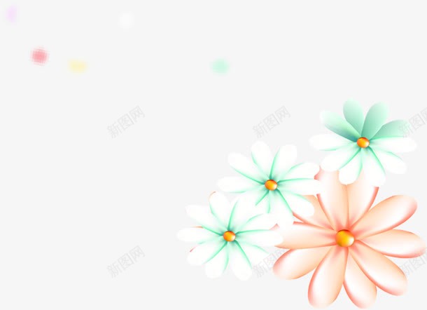 炫彩梦幻花朵png免抠素材_新图网 https://ixintu.com 梦幻 花朵 设计