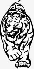 卡通黑白老虎png免抠素材_新图网 https://ixintu.com 卡通 简笔画 素描老虎 老虎 虎年简笔画矢量图 黑白