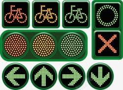 交通警示灯素材