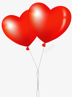 浪漫情人节气球矢量图素材