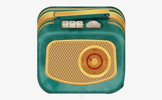 收音机png免抠素材_新图网 https://ixintu.com 信号 小型收音机 广播 收音机 绿色收音机 聆听