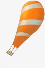 变形的橙色热气球png免抠素材_新图网 https://ixintu.com 变形 橙色 热气球
