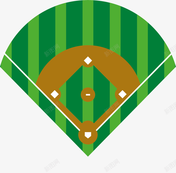 青绿色卡通风格棒球场矢量图eps免抠素材_新图网 https://ixintu.com 卡通棒球场 卡通风格 棒球场 球场 矢量棒球场 青绿色 矢量图