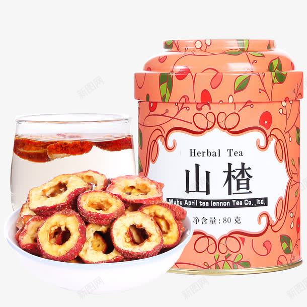 山楂干png免抠素材_新图网 https://ixintu.com 产品实物 泡茶 粉色 罐装 花茶