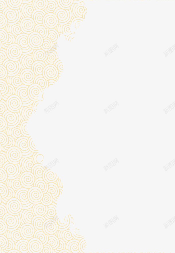 黄色古典中国风花纹png免抠素材_新图网 https://ixintu.com 古典 国风 花纹 黄色