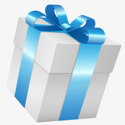 深色彩盒手绘蓝色礼物盒矢量图高清图片