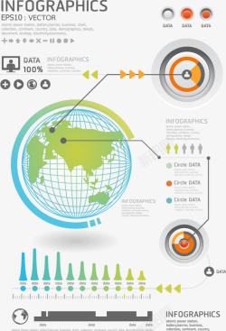 环球性ppt数据图分析图素材