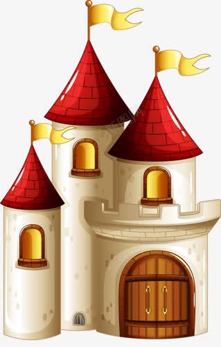 卡通城堡png免抠素材_新图网 https://ixintu.com 建筑 梦幻国度 王国 童话