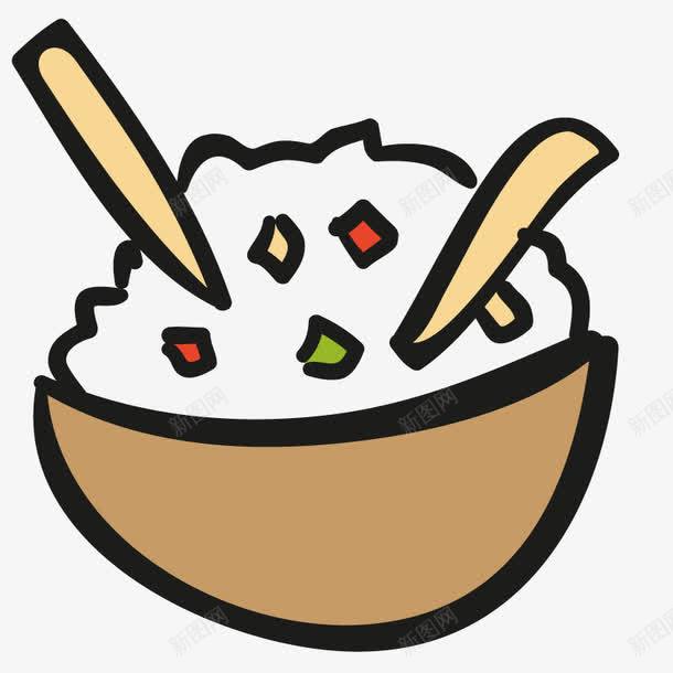 米饭食物png免抠素材_新图网 https://ixintu.com 插画 美食 艺术 食品 饭菜