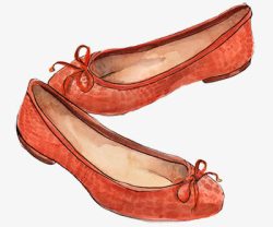 新娘鞋子红色鞋子高清图片