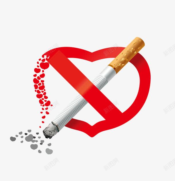 禁止吸烟png免抠素材_新图网 https://ixintu.com nosmoking 不准吸烟 不抽烟 感谢您不吸烟 爱心 禁止吸烟 禁烟 红色