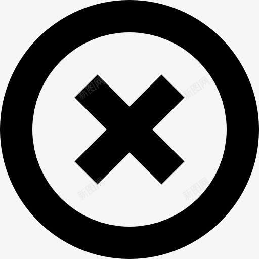 取消图标png_新图网 https://ixintu.com 删除形状 圈 按钮 橡皮擦