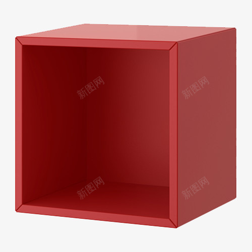红色壁柜png免抠素材_新图网 https://ixintu.com 产品实图 北欧风 壁柜 红色