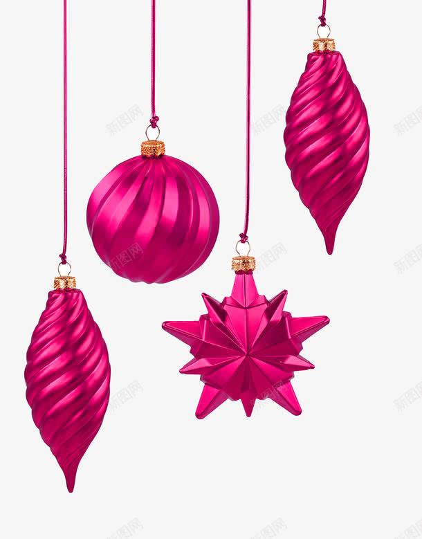 圣诞装饰png免抠素材_新图网 https://ixintu.com 圣诞球 圣诞装饰 实物 粉色 装饰素材