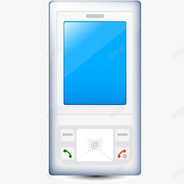 手绘白色手机模型png免抠素材_新图网 https://ixintu.com 手机 手机模型 手绘手机 白色手机