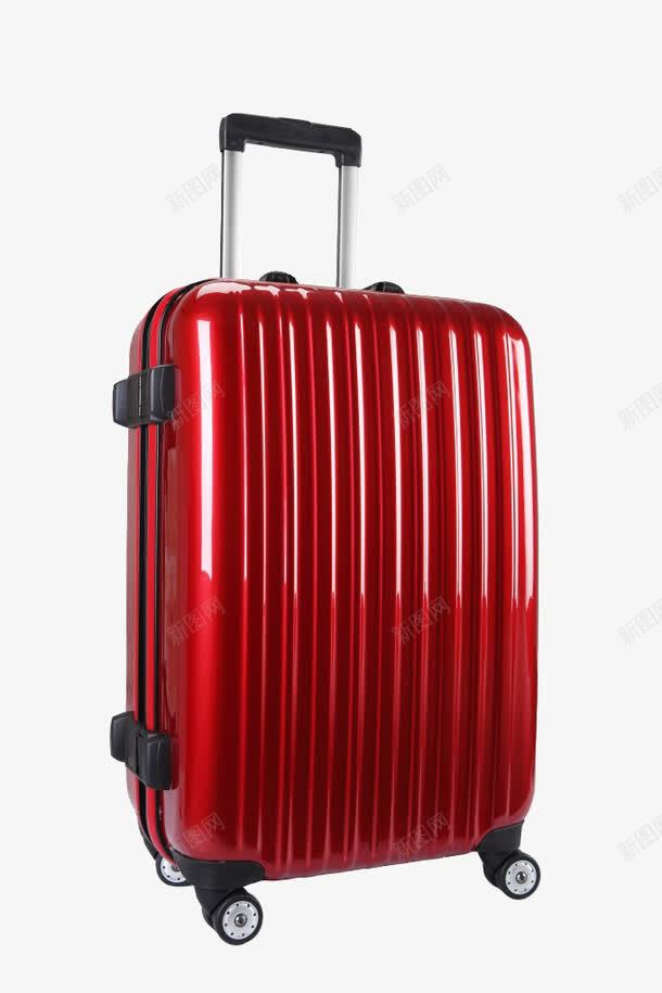 拉杆箱png免抠素材_新图网 https://ixintu.com 产品实物 红色 行李箱