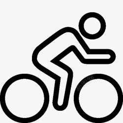 regular运动规律的自行车图标高清图片