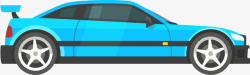 蓝色遥控车蓝色扁平玩具汽车高清图片