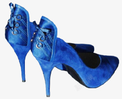 蓝色鞋子素材
