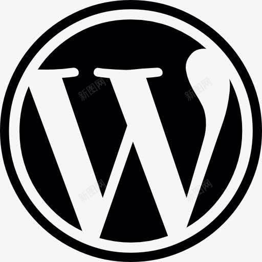 WordPress的标志按钮图标png_新图网 https://ixintu.com Blogger的标志 Wordpress 博客 社交媒体 社交网络