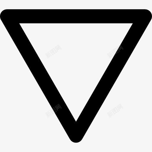 屈服的迹象图标png_新图网 https://ixintu.com 三角形 三角形的几何外形 产量 几何形 基本程序 形状 标志 概述 轮廓