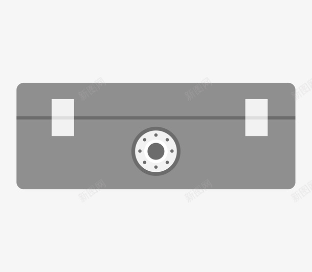 手绘卡通灰色保险箱png免抠素材_新图网 https://ixintu.com 保险箱 密码箱 扁平化 手绘卡通 灰色 箱子