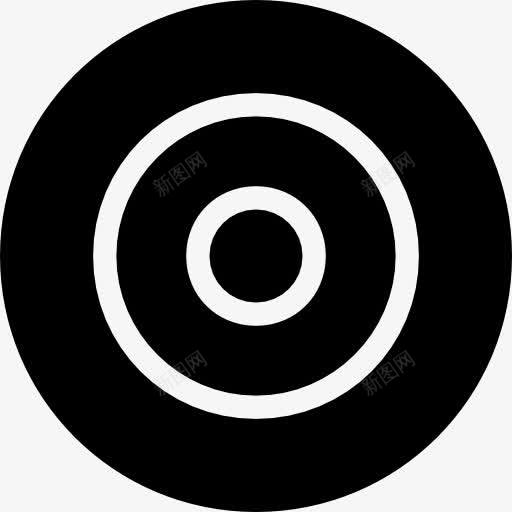 目标黑色运动循环符号图标png_新图网 https://ixintu.com 同心 定位 山楂运动填补 工具 循环 目标 符号 运动 黑