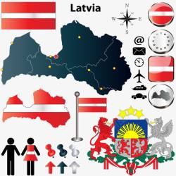 拉脱维亚国家素材