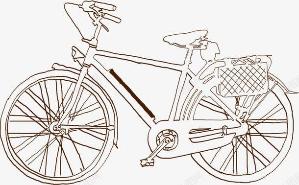 手绘自行车创意png免抠素材_新图网 https://ixintu.com 创意 图片 自行车