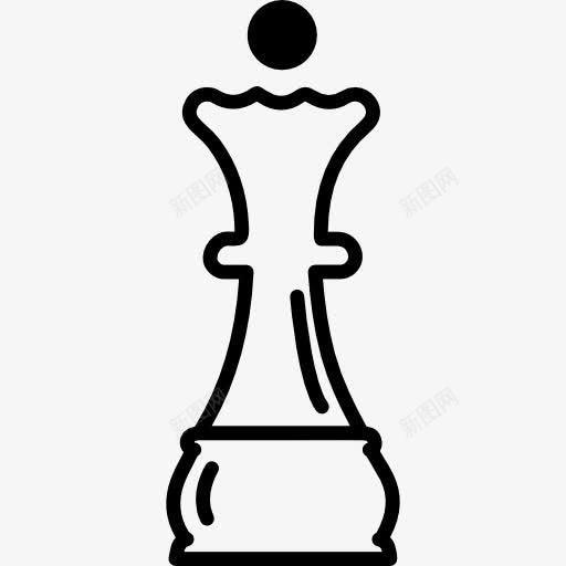 皇后棋子的轮廓图标png_新图网 https://ixintu.com 下棋 棋 棋子的轮廓 皇后棋子