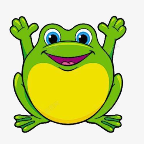高兴的青蛙png免抠素材_新图网 https://ixintu.com 创意 动物 卡通 手绘 青蛙