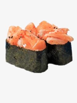 鱼肉卷三文鱼寿司高清图片