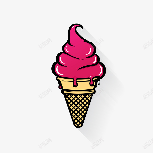 美味的冰淇淋矢量图ai免抠素材_新图网 https://ixintu.com 冰淇淋 冰糕 卡通手绘 餐饮 矢量图