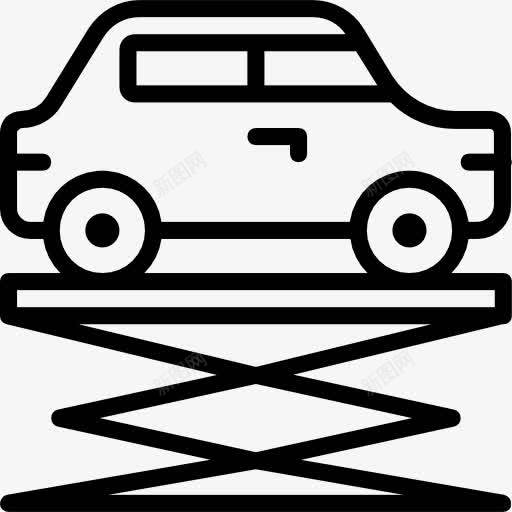升降图标png_新图网 https://ixintu.com 交通运输 修理 升降器 汽车 汽车修理 车库 车辆 运输