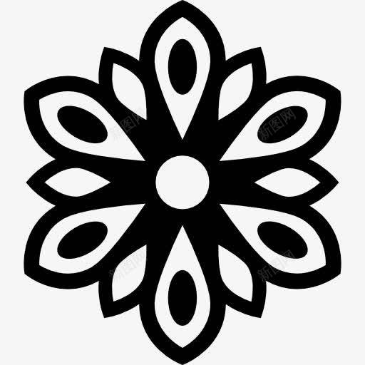水生花卉图标png_新图网 https://ixintu.com 自然 花 花瓣 装饰