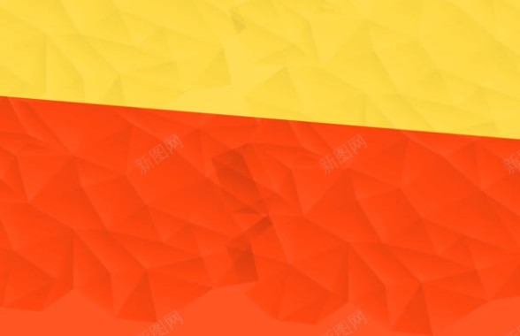 黄红色几何形状海报背景