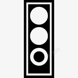 交通用具交通灯在绿色图标高清图片