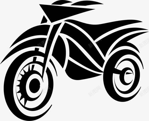 摩托车纹身png免抠素材_新图网 https://ixintu.com 复古摩托车 复古机车 摩托车 纹身 老式摩托车