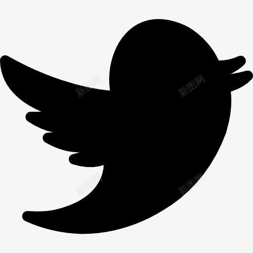 推特社会网络标识图标png_新图网 https://ixintu.com 动物 填充 形状 推特 标志 标识 社会 社会网络 鸟