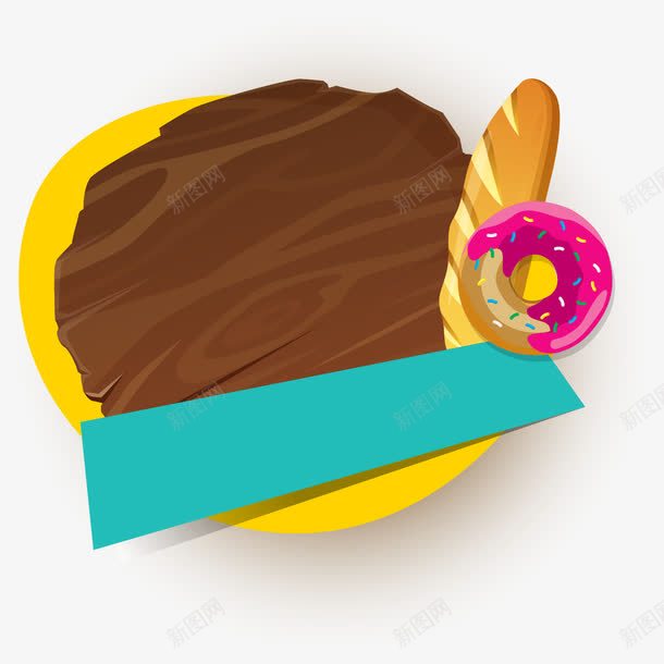 快餐标图标png_新图网 https://ixintu.com 快餐 甜甜圈 面包 食物 餐饮