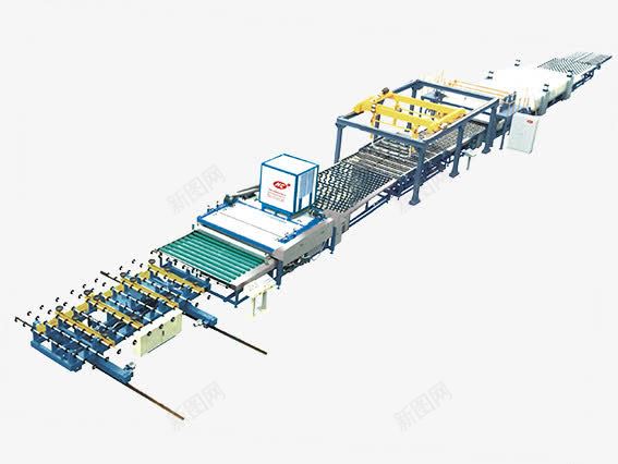 生产线立体图png免抠素材_新图网 https://ixintu.com 工厂工业 流程图 生产线 生产车间