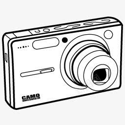 手绘照相机png免抠素材_新图网 https://ixintu.com 图片 手绘 照相机