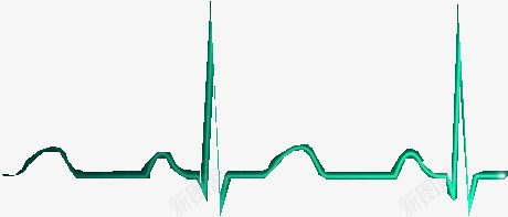 绿色的心律png免抠素材_新图网 https://ixintu.com png图形 png装饰 心律 线条 绿色 装饰